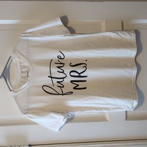 Future Mrs T-shirt. Bachelorette party. White
